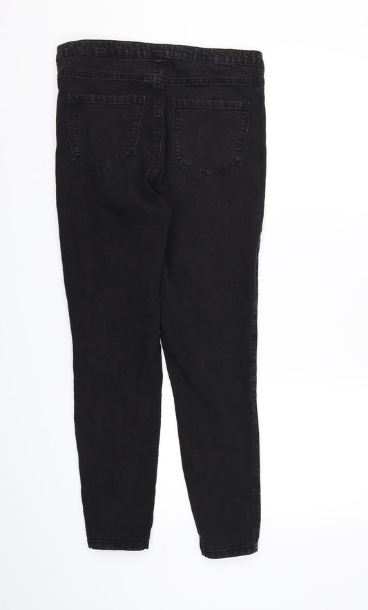 Denim CO. Womens Black  Denim Skinny Jeans Size 14 L26 in