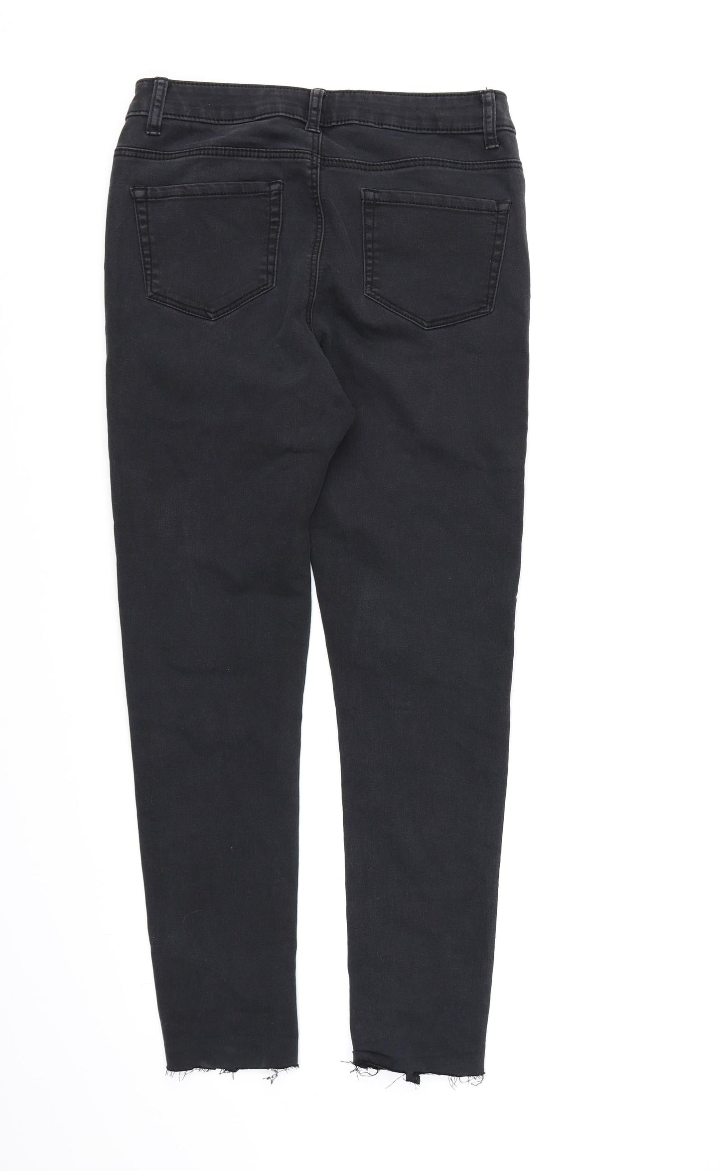 Denim CO. Womens Black  Denim Skinny Jeans Size 12 L26 in