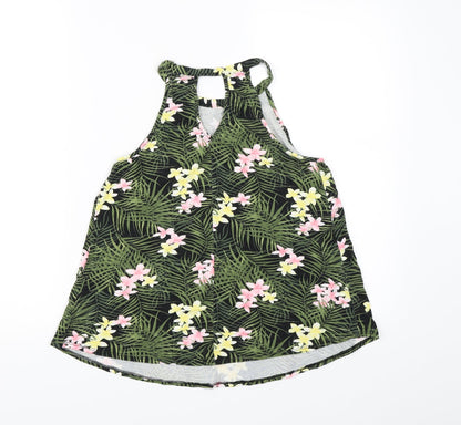Womens UK Size 10 Dorothy Perkins Green Basic Tank