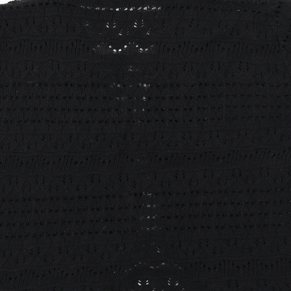 Pure & Natural Womens Black  Knit Cardigan Jumper Size XL