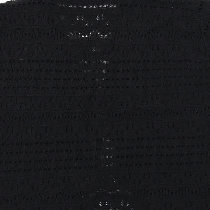 Pure & Natural Womens Black  Knit Cardigan Jumper Size XL