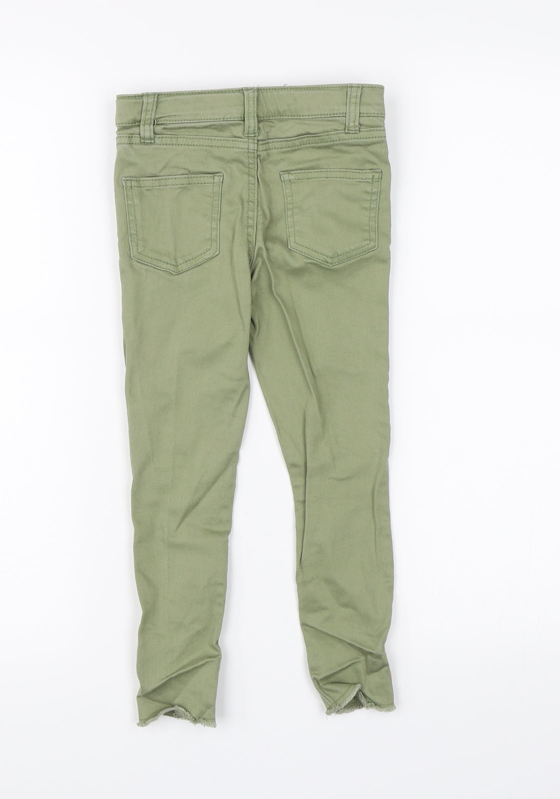 Denim CO. Girls Green  Denim Skinny Jeans Size 5-6 Years - distressed