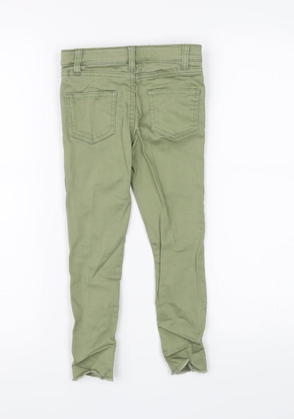 Denim CO. Girls Green  Denim Skinny Jeans Size 5-6 Years - distressed