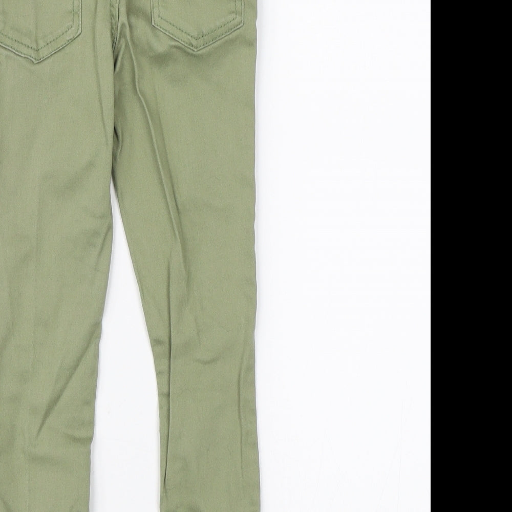 Denim CO. Girls Green  Denim Skinny Jeans Size 5-6 Years - distressed