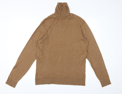Primark Mens Brown  Knit Pullover Jumper Size M