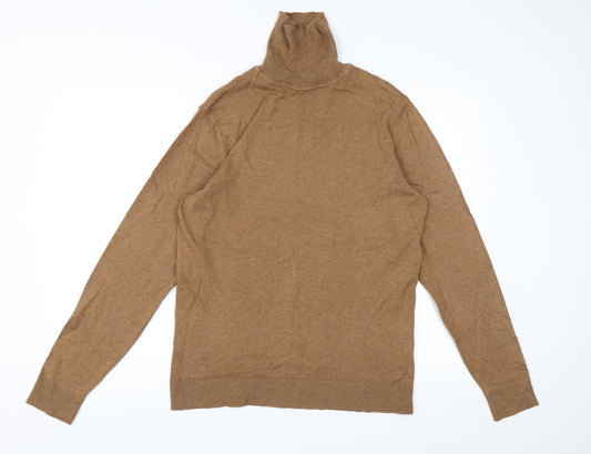 Primark Mens Brown  Knit Pullover Jumper Size M