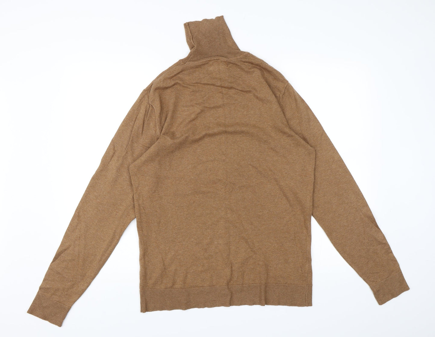 Primark Mens Brown  Knit Pullover Jumper Size M