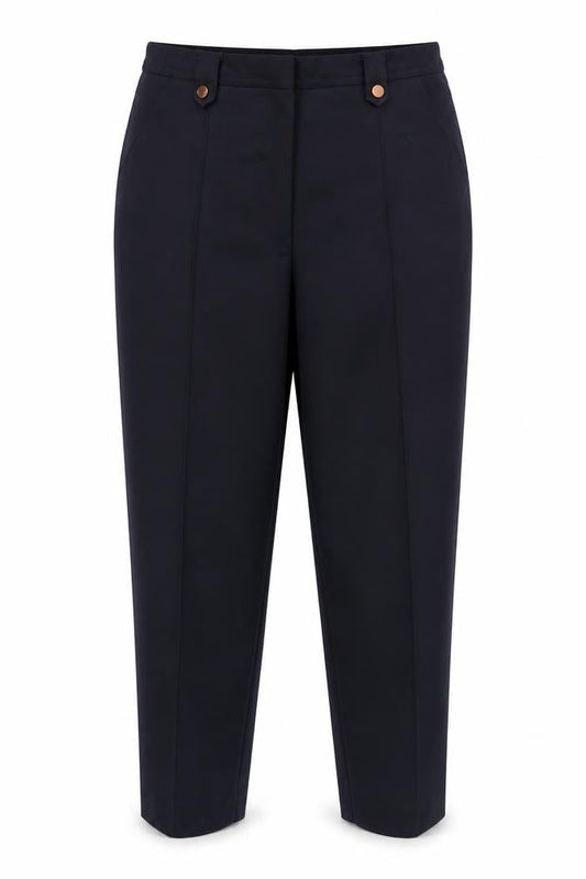 Womens UK Size 12 BM Collection Regular Fit  Blue Trousers