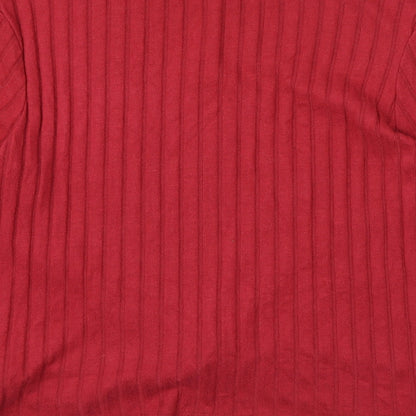 Primark Womens Red   Wrap Jumper Size 18