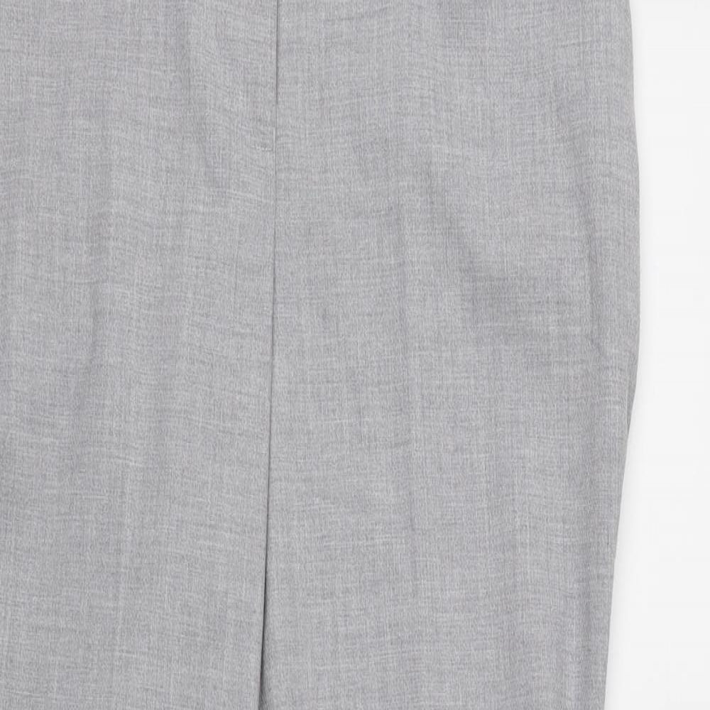 Womens UK Size 10 NEXT Regular Fit Dress Pants Grey Trousers