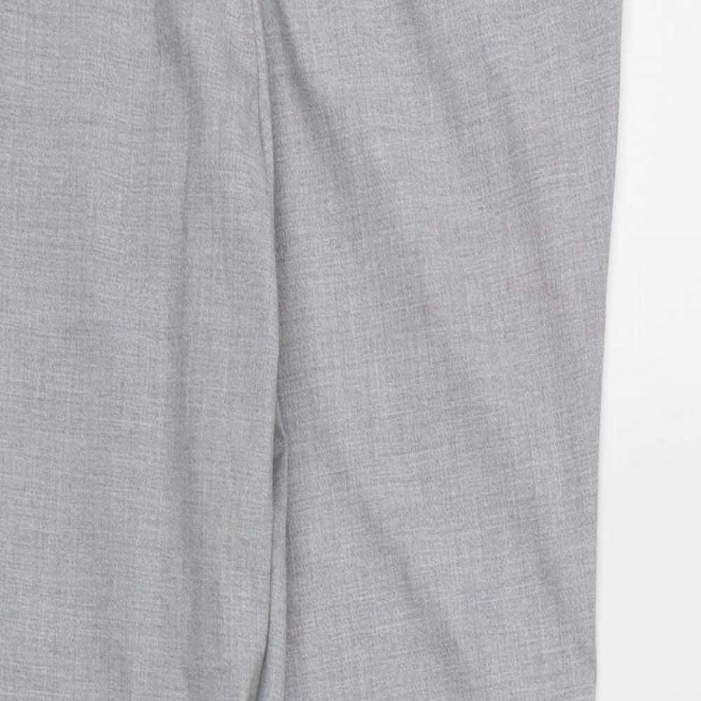 Womens UK Size 10 NEXT Regular Fit Dress Pants Grey Trousers