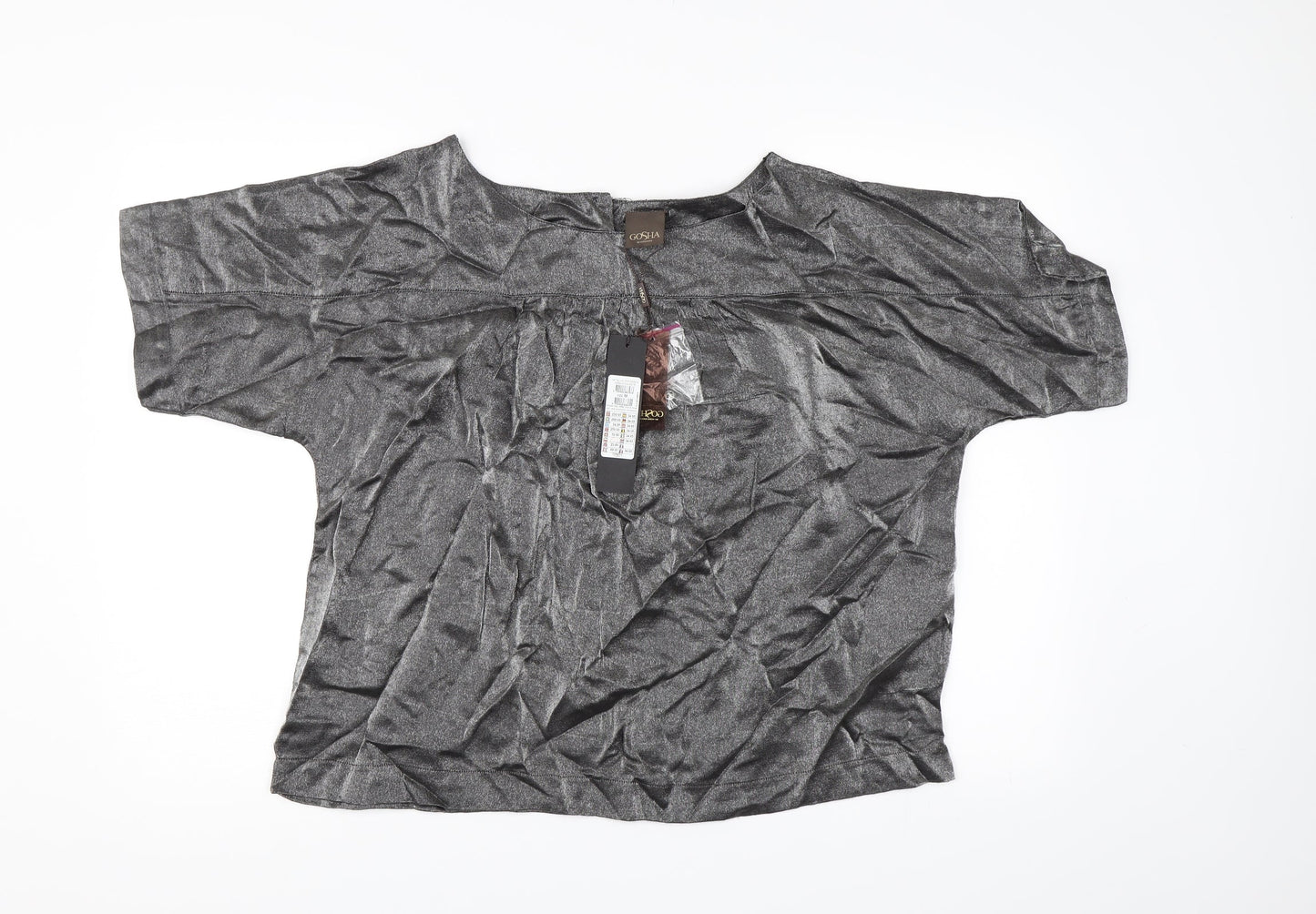 Womens UK Size M VERO MODA Silver Basic Blouse
