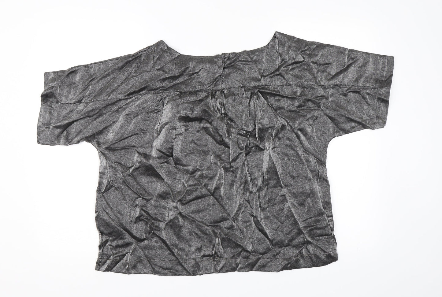 Womens UK Size M VERO MODA Silver Basic Blouse