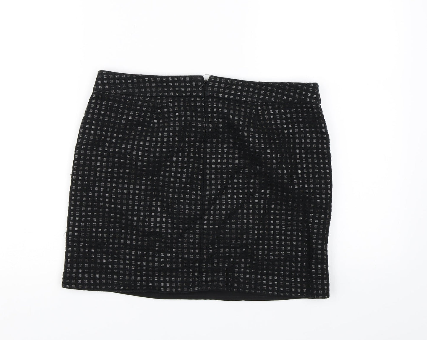 Gap Womens Black Check  A-Line Skirt Size 6