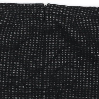 Gap Womens Black Check  A-Line Skirt Size 6