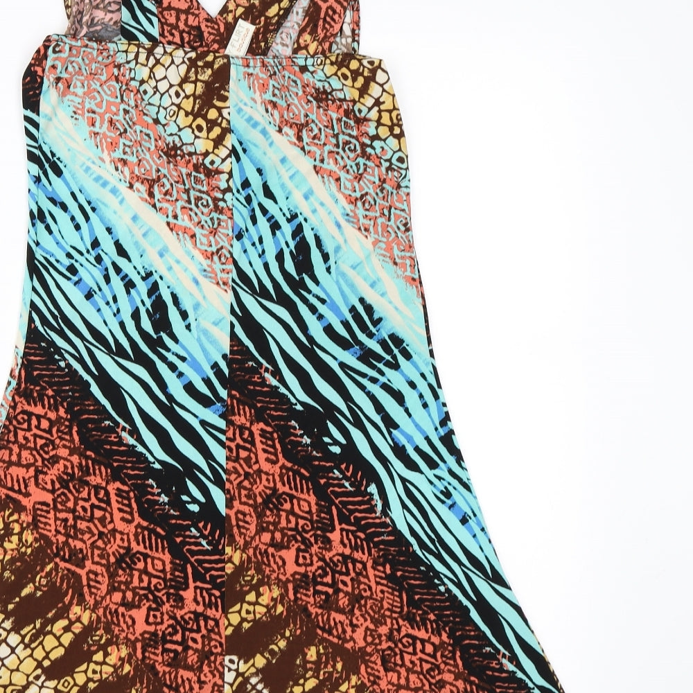 Body Flirt Womens Multicoloured Animal Print  A-Line  Size XS