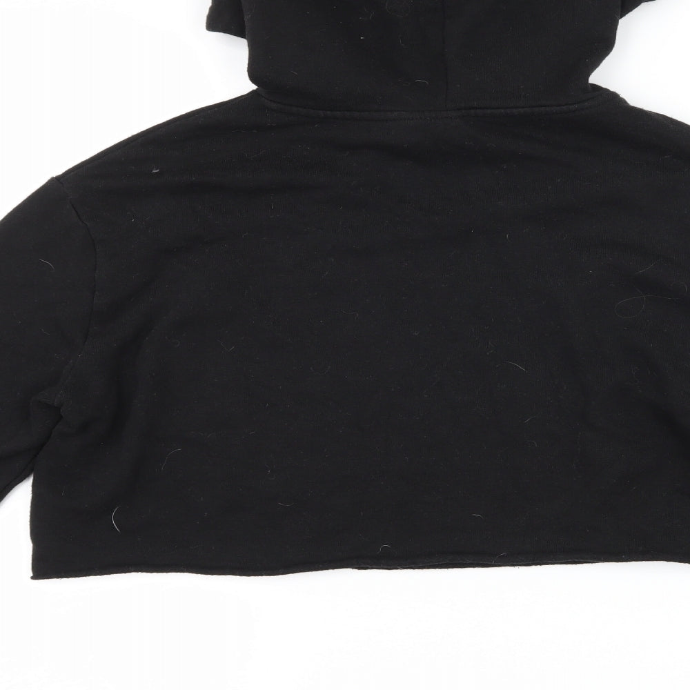 H&M Womens Black   Pullover Hoodie Size S  - Slogan