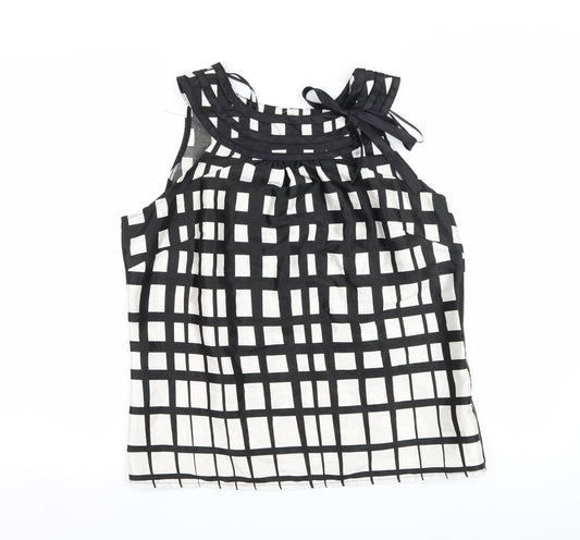 Womens UK Size 12 Klass Black Basic Blouse