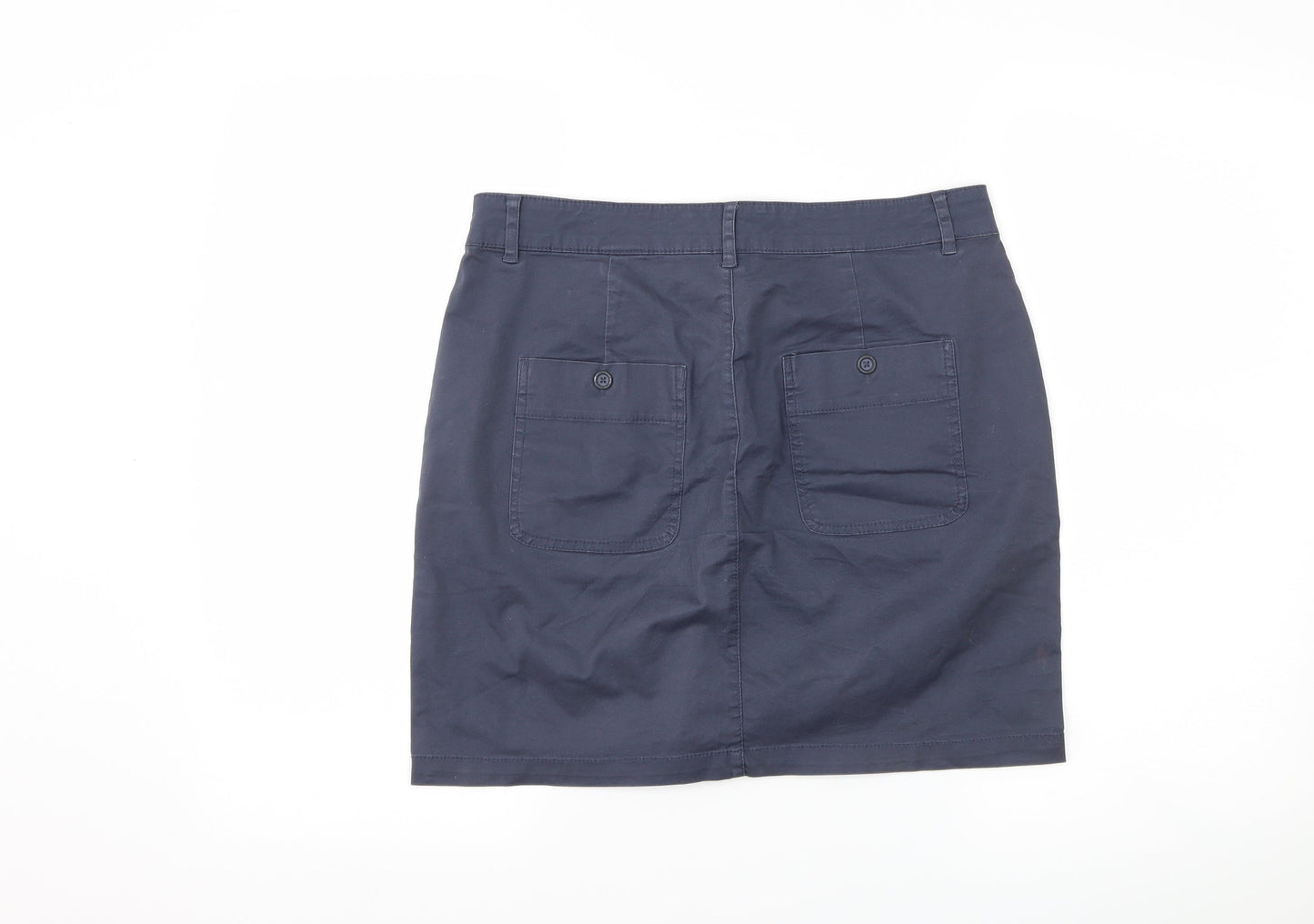 H&M Womens Blue   A-Line Skirt Size 10