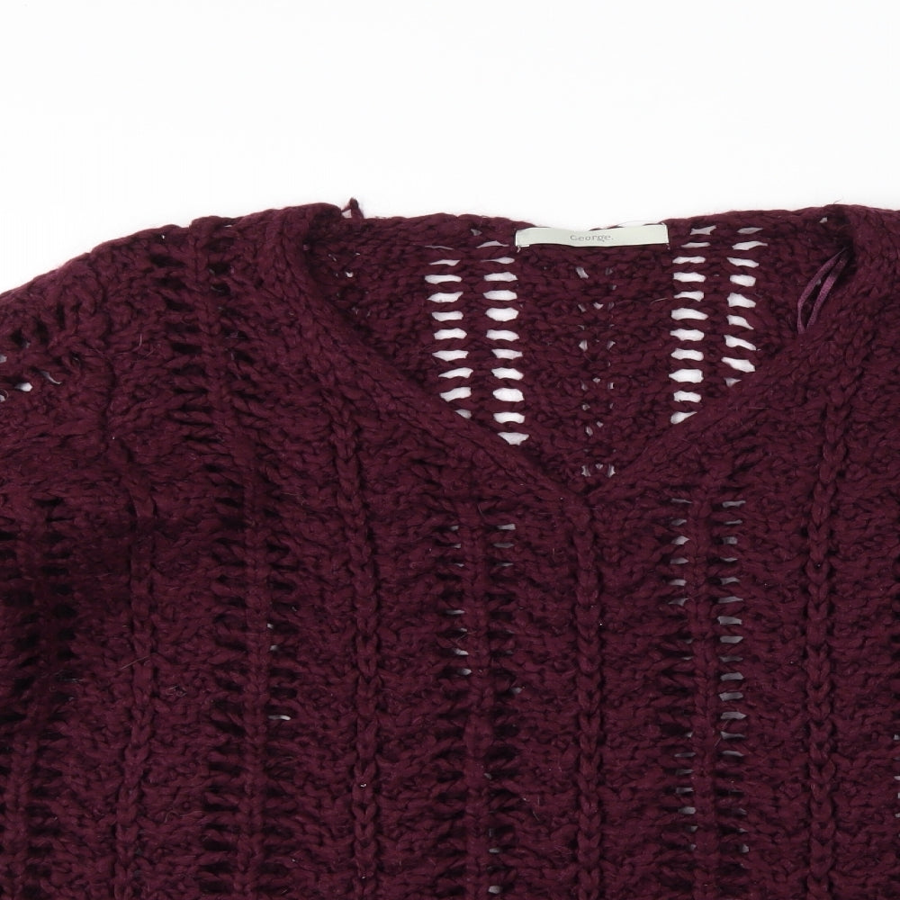 George Womens Purple   Pullover Jumper Size 12