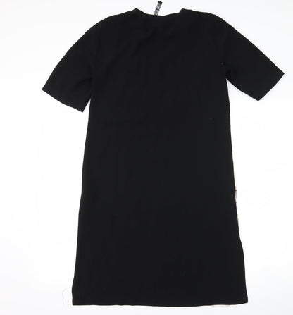 Zara Womens Black Floral  Shift  Size S