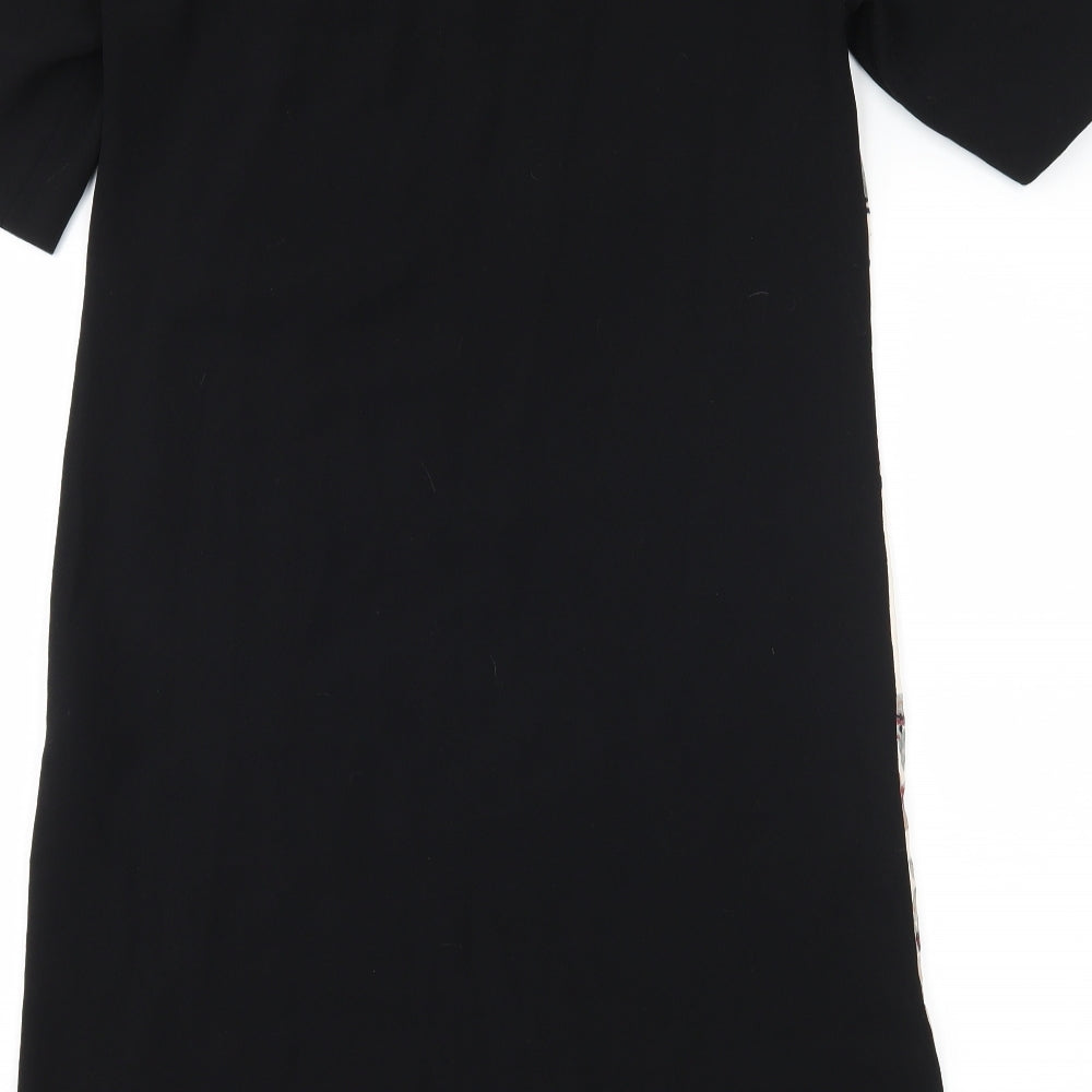 Zara Womens Black Floral  Shift  Size S
