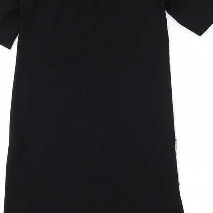Zara Womens Black Floral  Shift  Size S