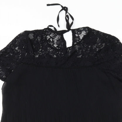 F&F Womens Black   Basic T-Shirt Size 8