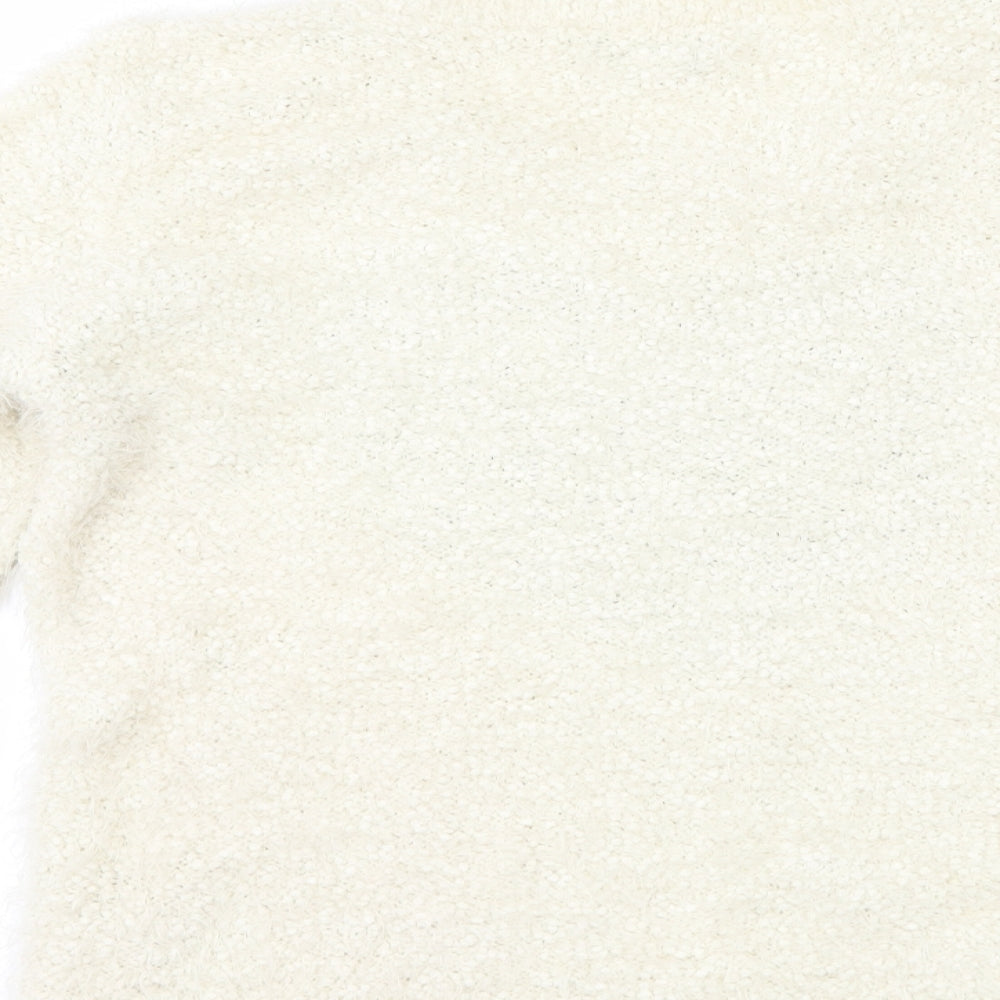 F&F Womens Ivory   Pullover Jumper Size 10  - Love heart