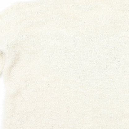 F&F Womens Ivory   Pullover Jumper Size 10  - Love heart