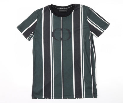 Mens UK Size XS Criminal Damage Green  T-Shirt