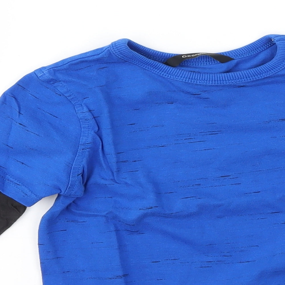 George Boys Blue   Basic T-Shirt Size 3-4 Years