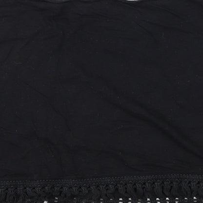 New Look Girls Black   Cropped T-Shirt Size 12-13 Years  - slogan