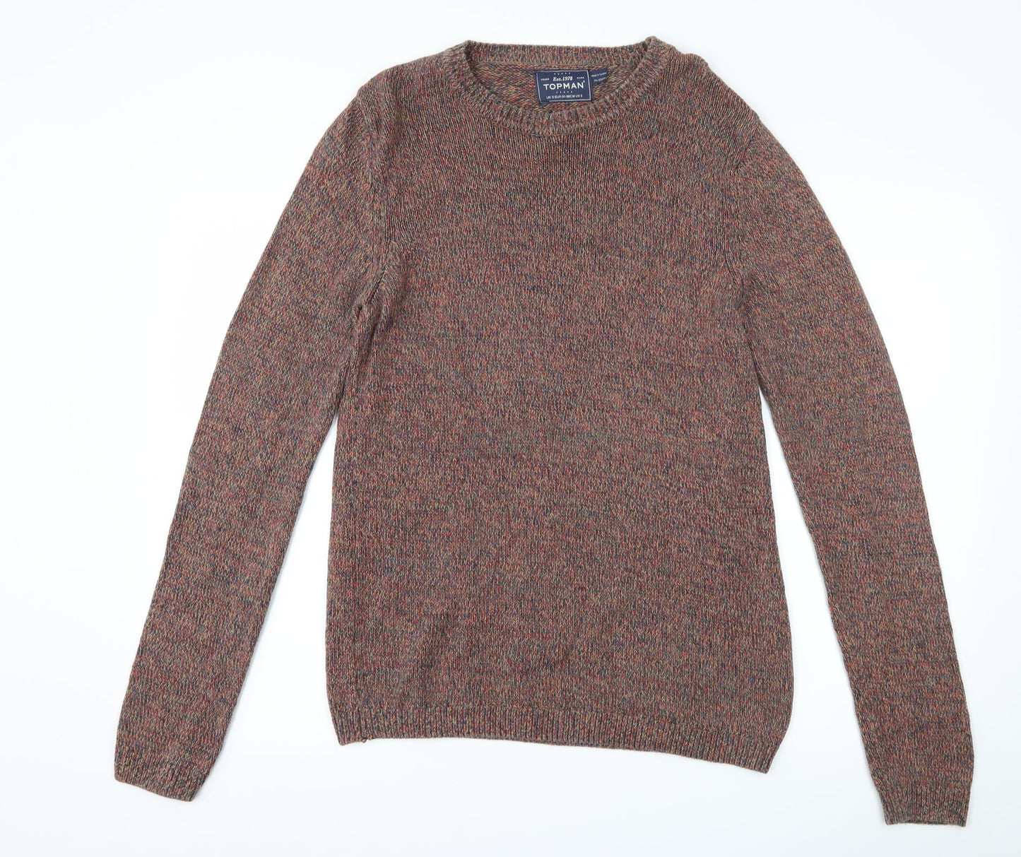 Topman Mens Brown   Pullover Jumper Size S