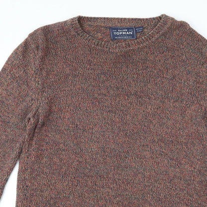 Topman Mens Brown   Pullover Jumper Size S