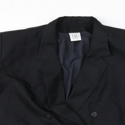 Womens UK Size 18 Preworn Regular Black Suit Jacket