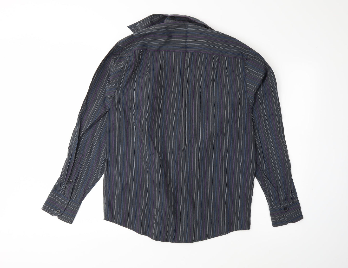 Mens UK Size S ben smith Grey  Button-Up Long Sleeve Casual Shirt