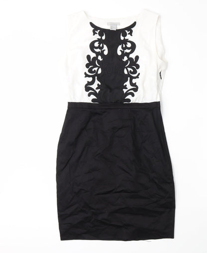 H&M Womens Black   Pencil Dress  Size 8