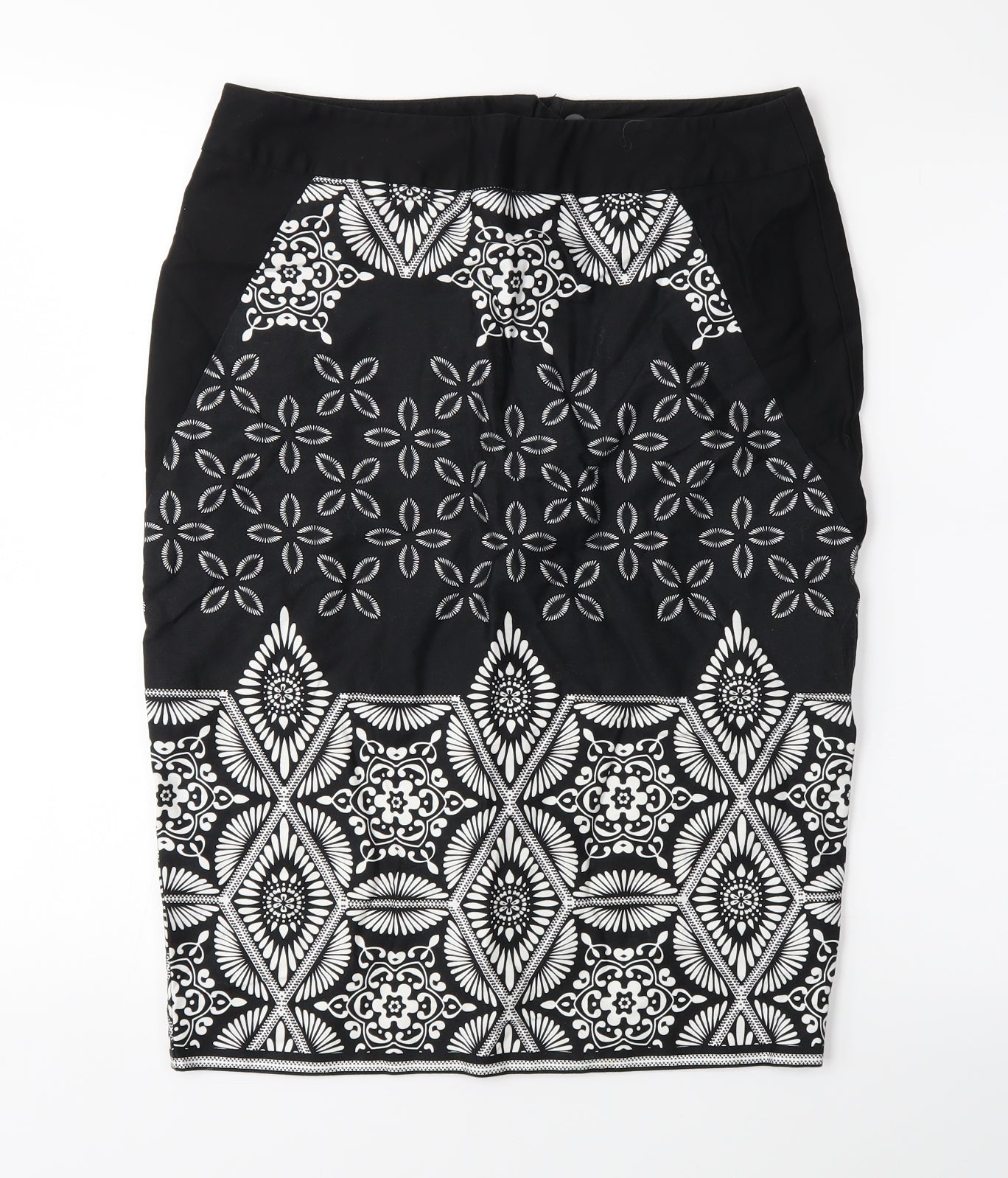dorophy perkins Womens Black Floral  Straight & Pencil Skirt Size 12