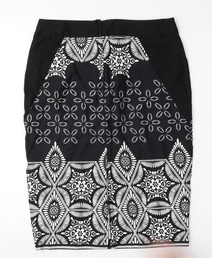 dorophy perkins Womens Black Floral  Straight & Pencil Skirt Size 12