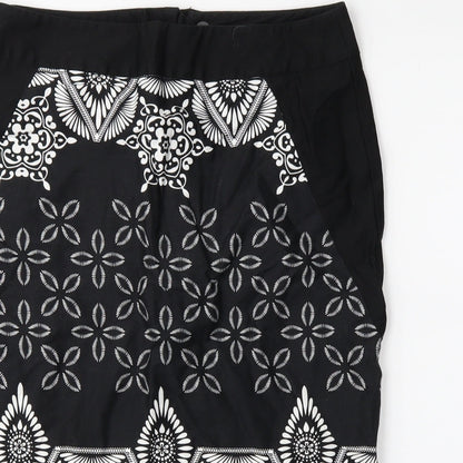 dorophy perkins Womens Black Floral  Straight & Pencil Skirt Size 12
