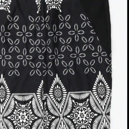 dorophy perkins Womens Black Floral  Straight & Pencil Skirt Size 12