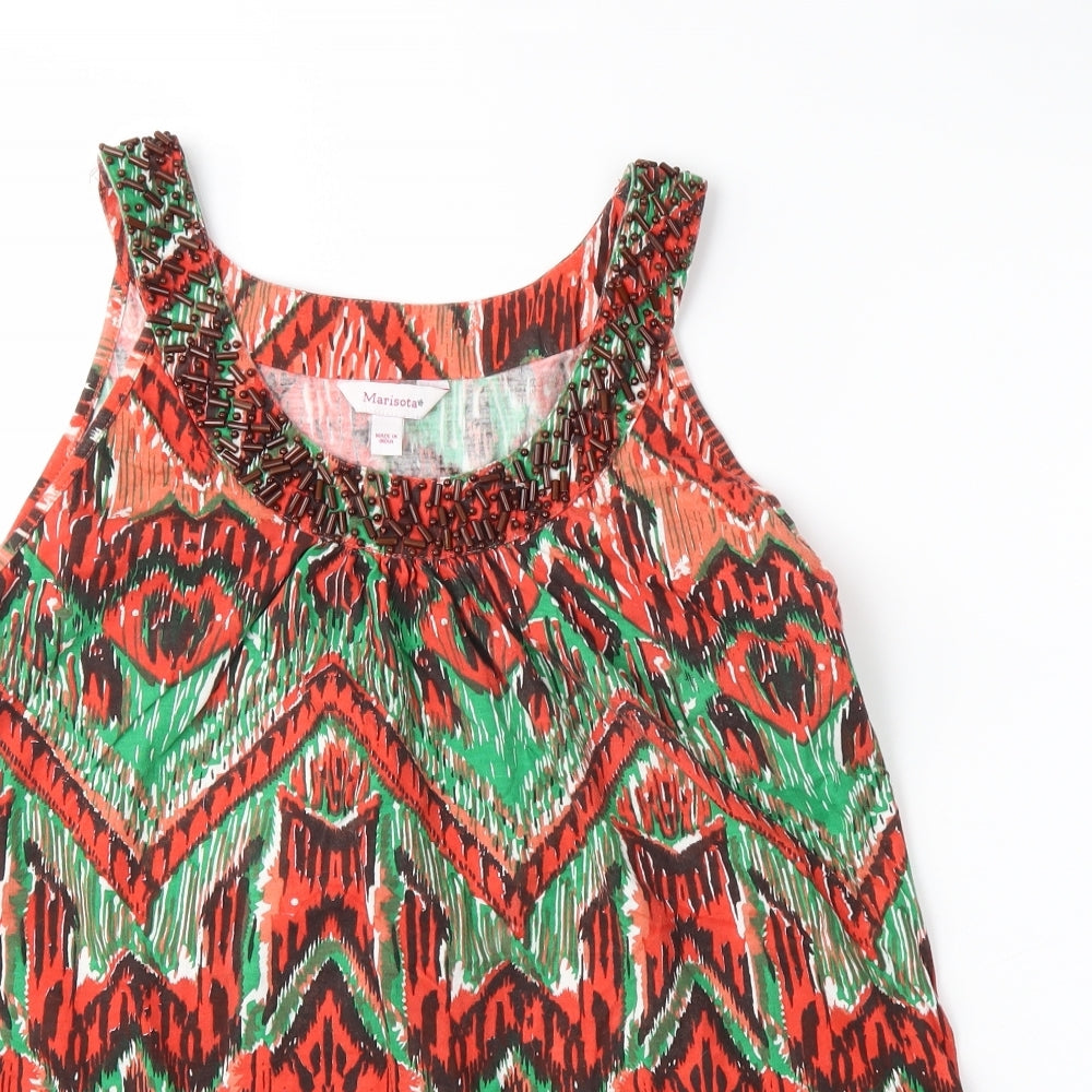 Womens UK Size 14 MARISOTA Red Basic Tank
