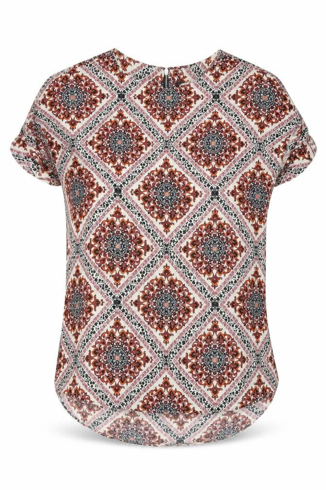 Womens UK Size 10 Dorothy Perkins Red Basic Blouse