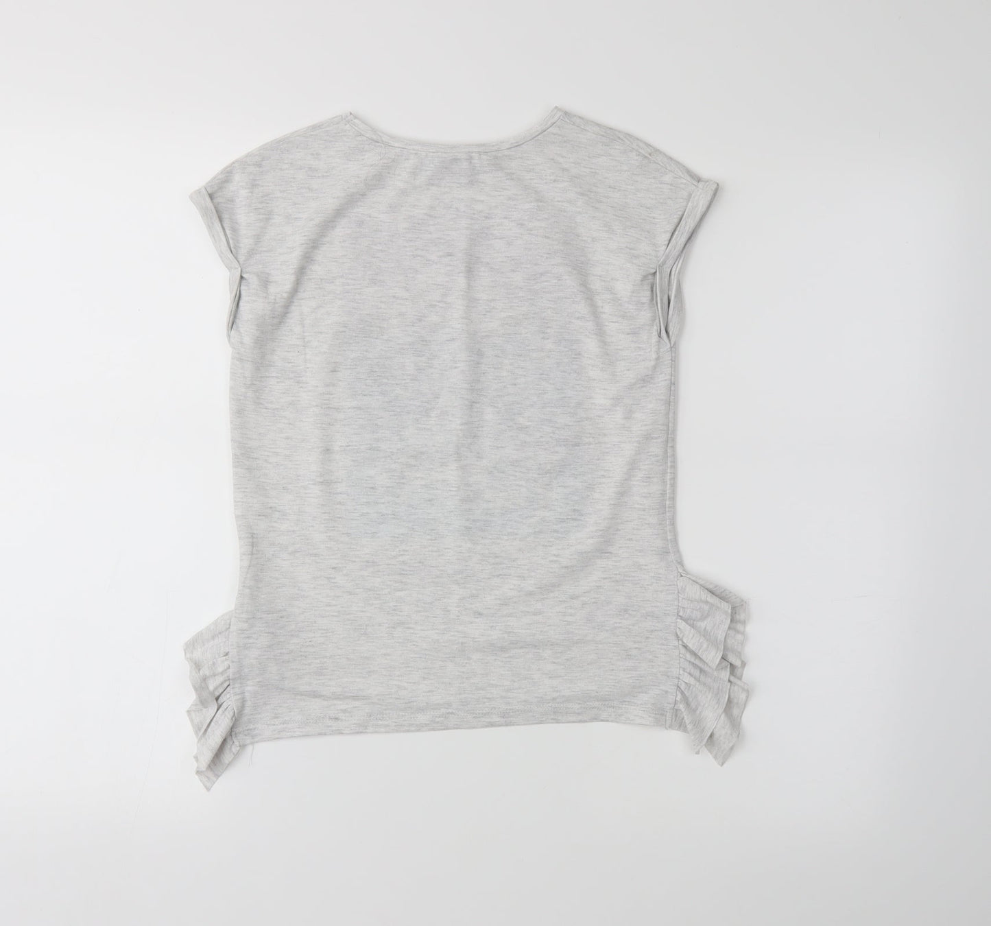 I love girls wear Girls Grey   Basic T-Shirt Size 9 Years