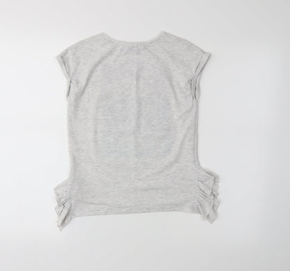 I love girls wear Girls Grey   Basic T-Shirt Size 9 Years