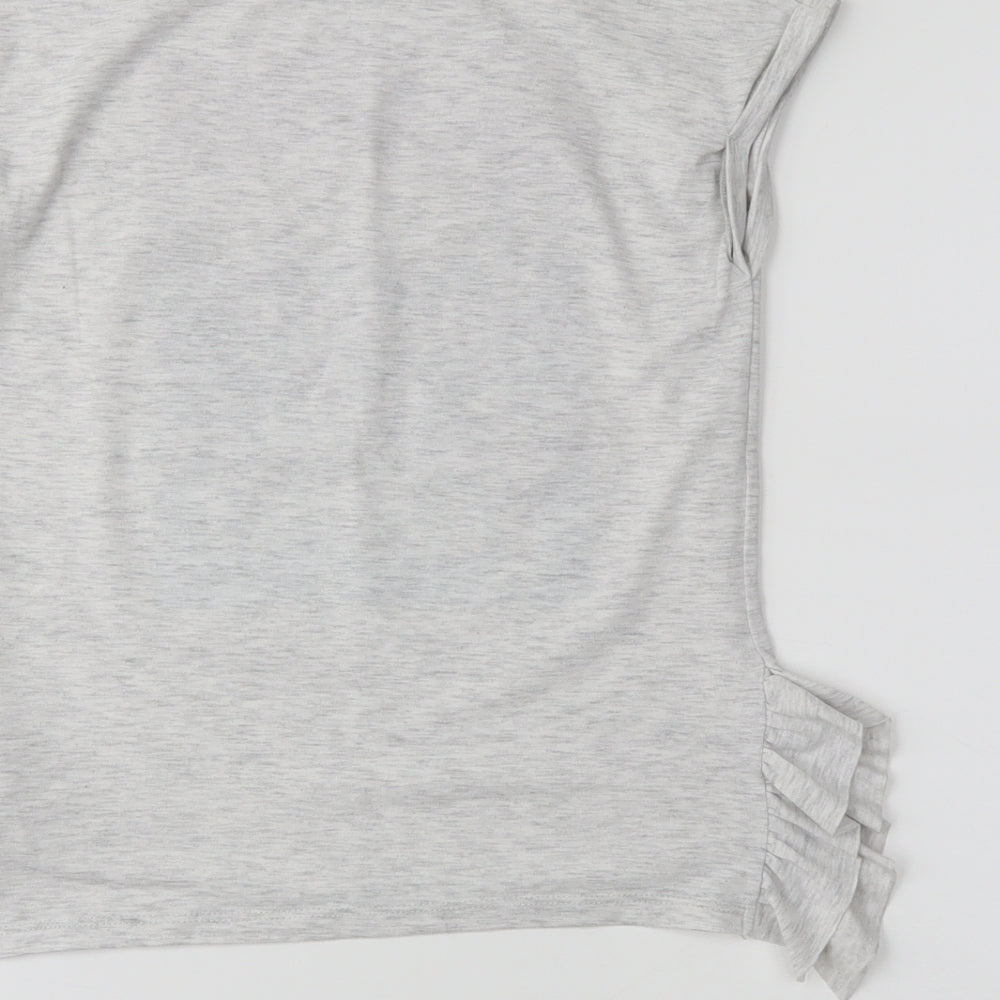 I love girls wear Girls Grey   Basic T-Shirt Size 9 Years