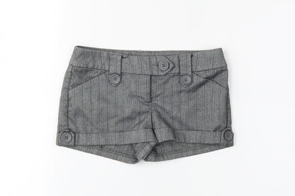 newlook Girls Grey Pinstripe  Sailor Shorts Size 9 Years
