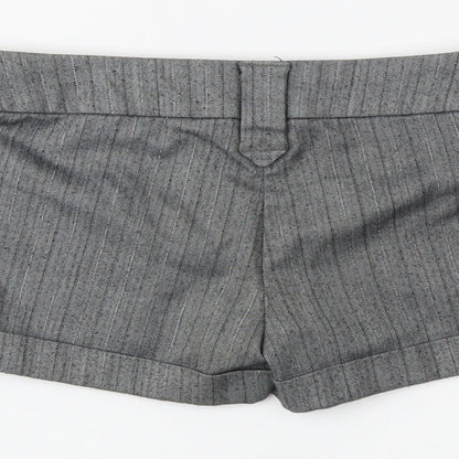 newlook Girls Grey Pinstripe  Sailor Shorts Size 9 Years