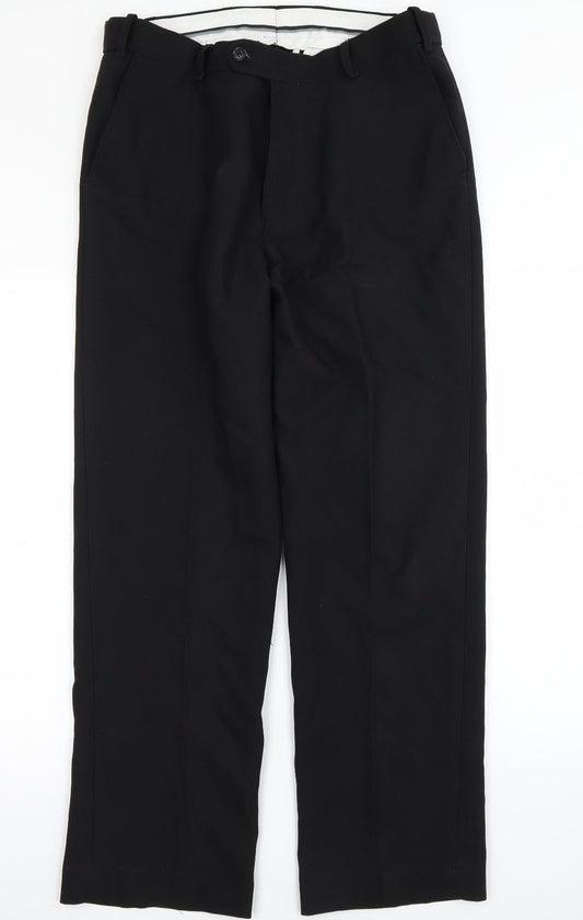 Skopes Mens Black   Dress Pants Trousers Size S L29 in